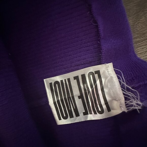 High-Waited Button-Detail Trouer - Purple - Picture 7 of 8